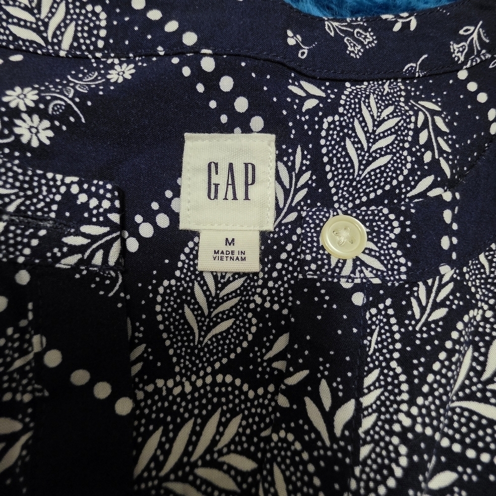 Gap Navy Paisley Sleeveless Dress Size Medium - Picture 9 of 10